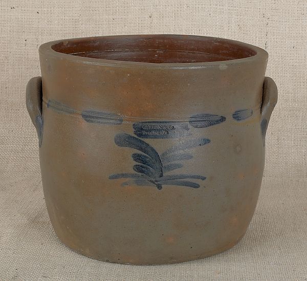 Pennsylvania stoneware crock 19th 175819