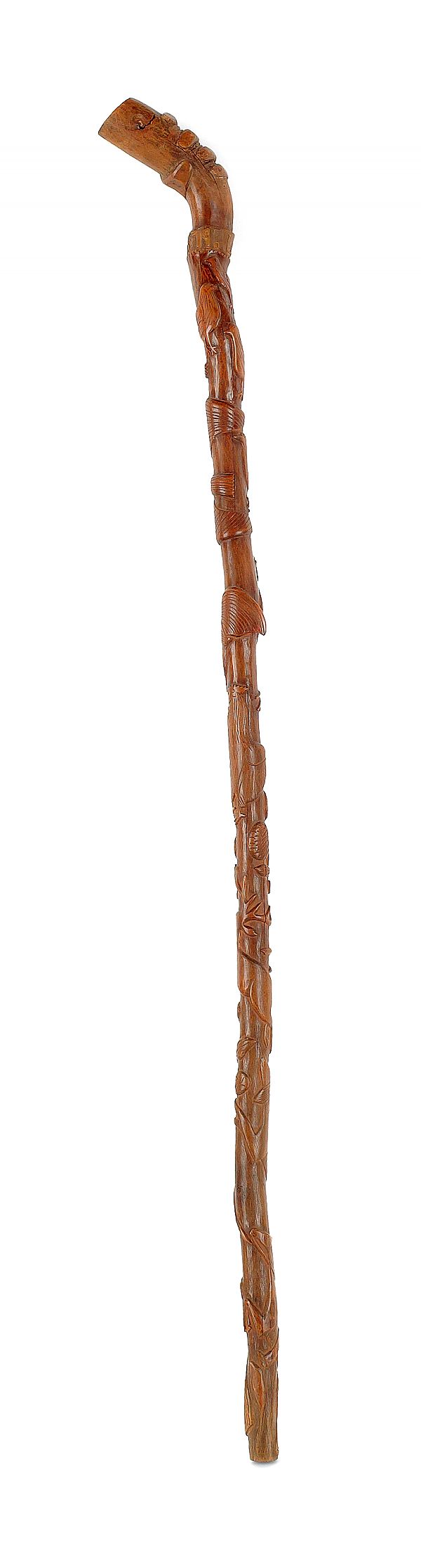 Pennsylvania carved cane dated