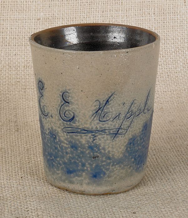 Stoneware mug 19th c inscribed 175866