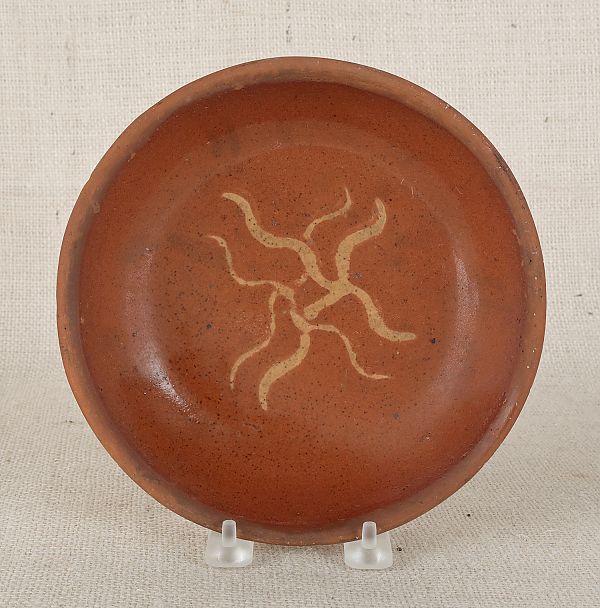 Pennsylvania redware shallow bowl