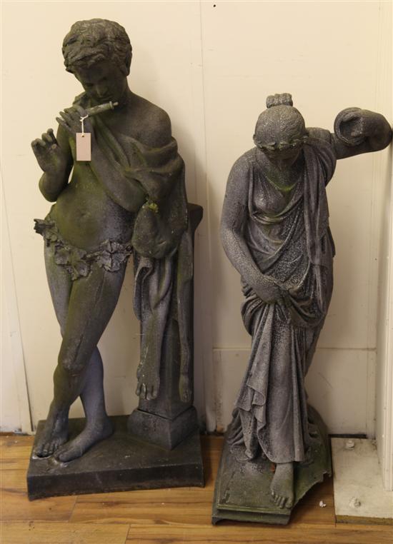 Two late 19th century French zinc 173191