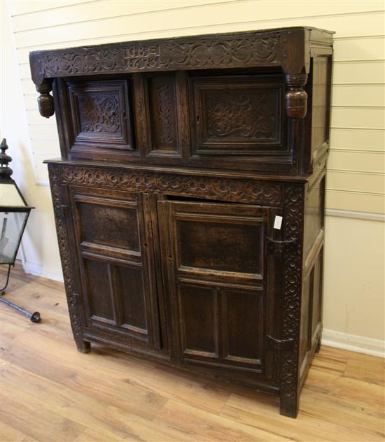 A late 17th century carved oak