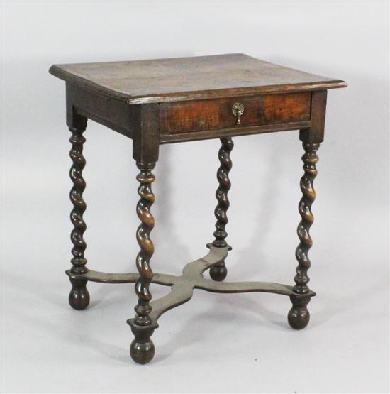 A late 17th century walnut and 173195