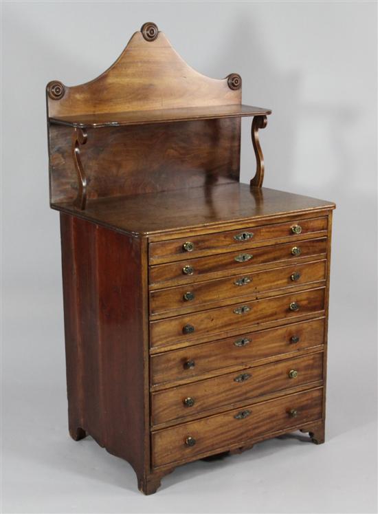 A Regency mahogany chest with raised 1731d1