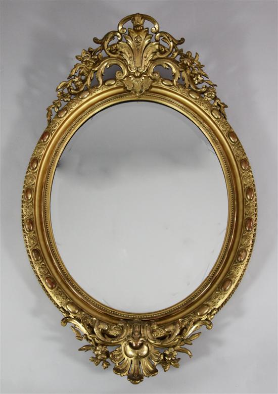 A Victorian carved giltwood and 1731df