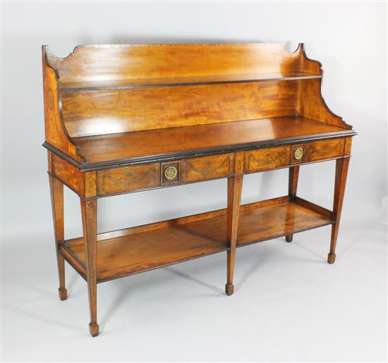 An Edwardian inlaid satinwood dresser 1731fa