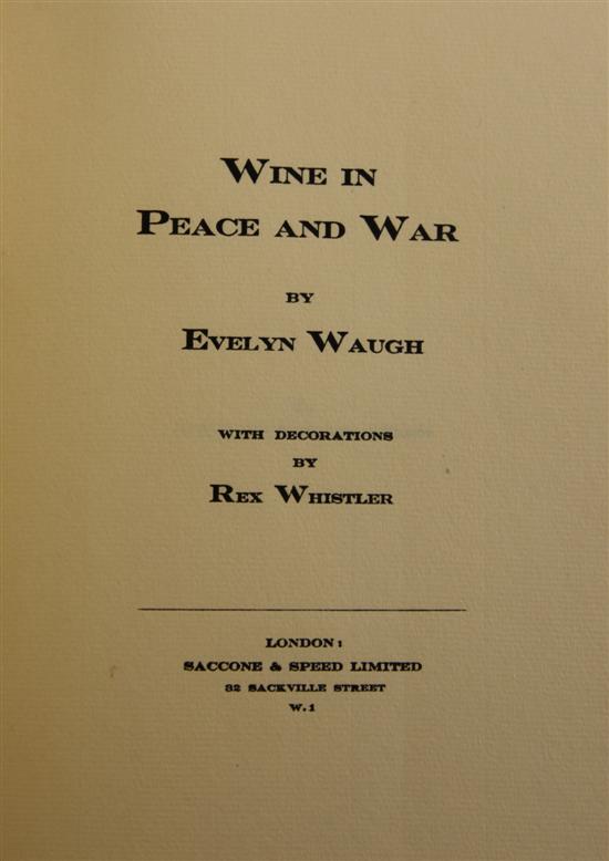 WAUGH E LABELS first edition 173222