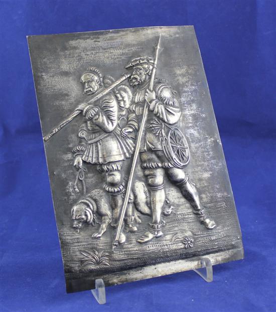 A 19th century German silver panel 173286