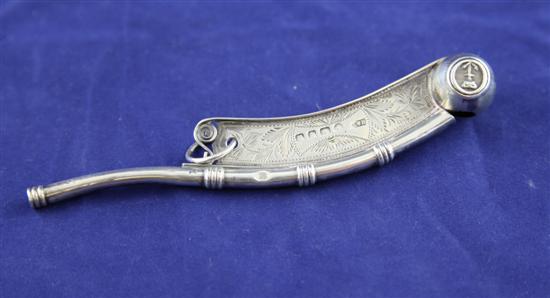 A Victorian silver bosun s call 1732a0