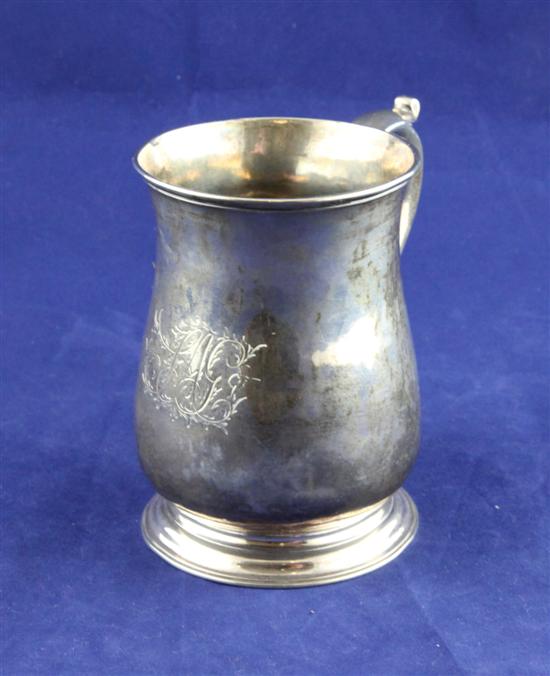 A late George II silver baluster 1732ab