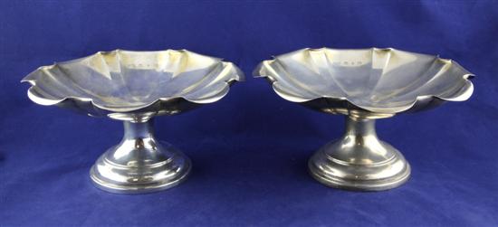 A pair of late Victorian silver