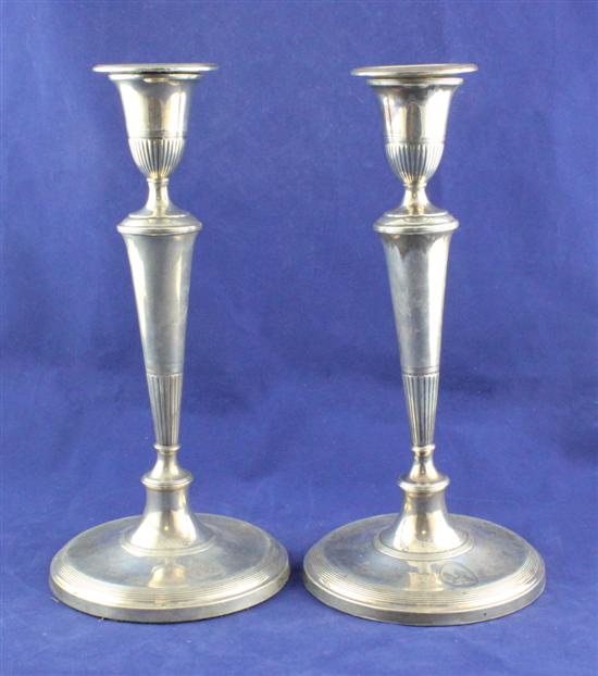 A pair of George III silver candlesticks 1732d8