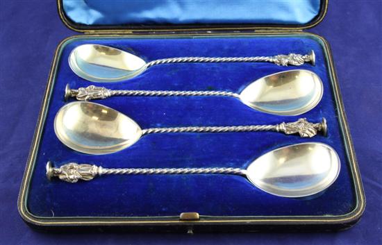 A cased set of four Victorian silver 1732e2