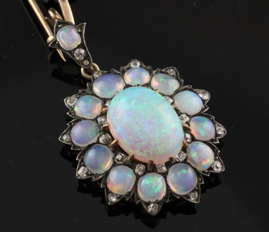 An Edwardian gold opal and diamond 173350