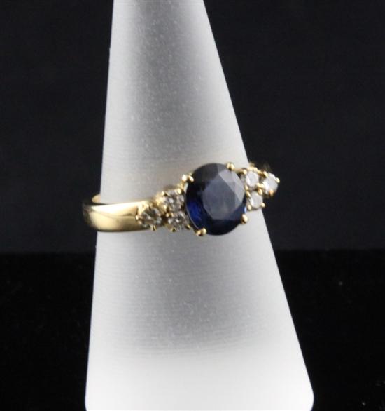 An 18ct gold sapphire and diamond 17336c