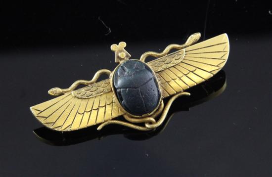 An Egyptian Revival gold mounted 173393