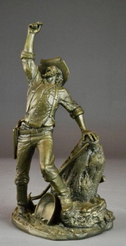 PEWTER WESTERN FIGURE BY PONTER-PROSPECTORVery