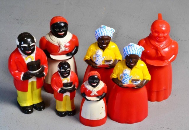 (7) PC. RED PLASTIC JAMIMA/MOSES