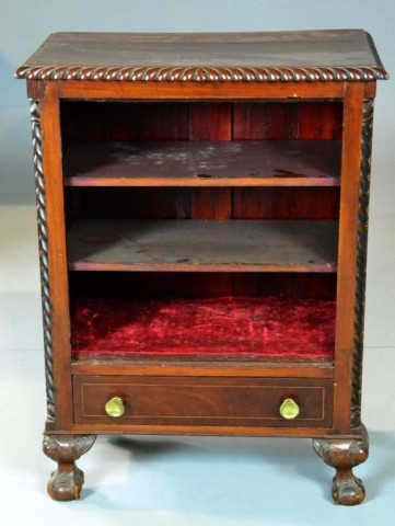 An American Carved Walnut And Inlaid 173509