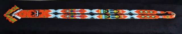 NATIVE AMERICAN BEADED NECKLACE 17351b