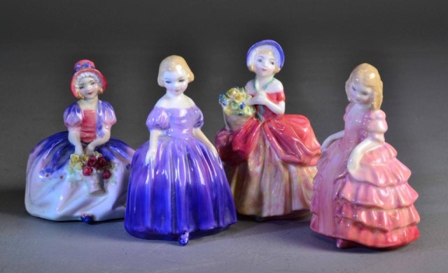  4 SMALL ROYAL DOULTON FIGURINESCollection 1736cd