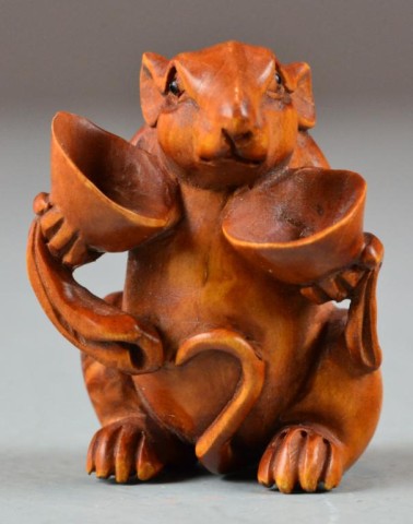 A Fine Japanese Carved Boxwood