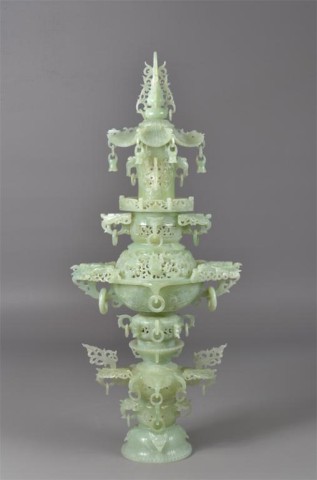 A Massive Chinese Carved Jade CensorOf 17374d