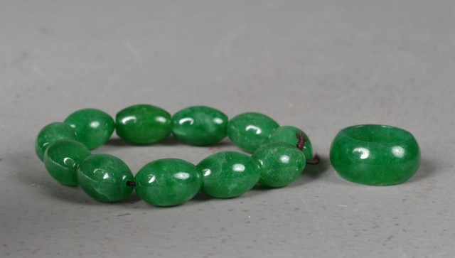  2 Pcs Chinese Jade Bracelet 173756