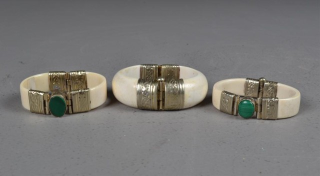 (3)Chinese Ivory BanglesFinely