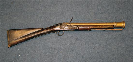 A 19th century flintlock blunderbuss 173817