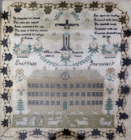 A George III needlework sampler 173823