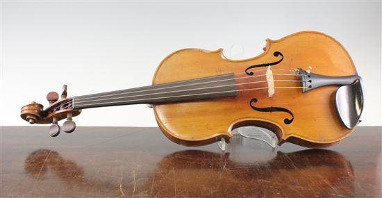 A French Mirecourt violin late 173831