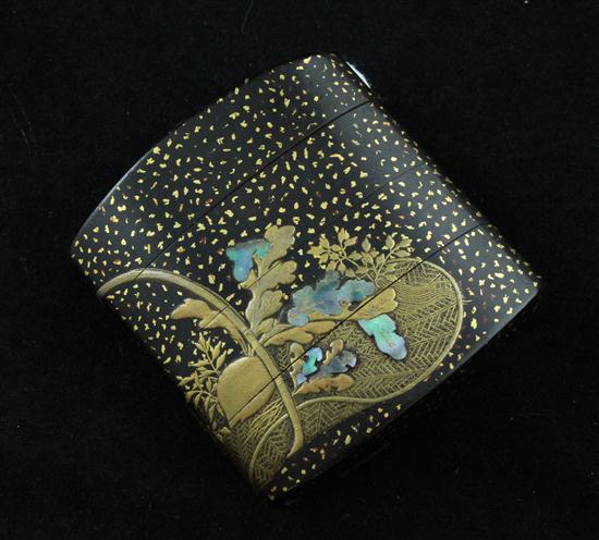 A Meiji period three case takamaki e 1738b0