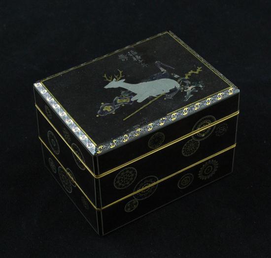 A Meiji period somada lacquer two 1738c1