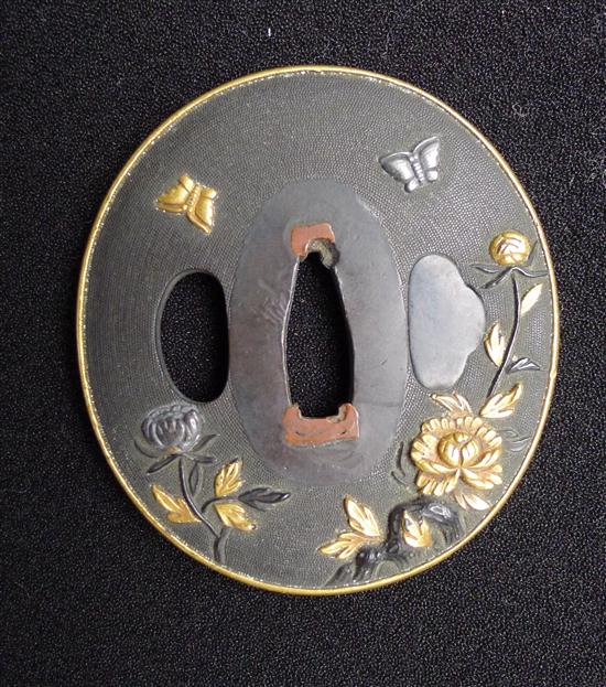 A Meiji period gold silver and