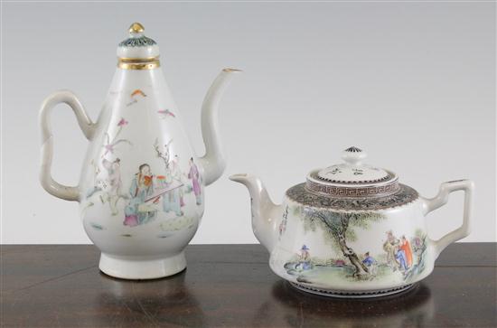 Two Chinese famille rose teapots 173925