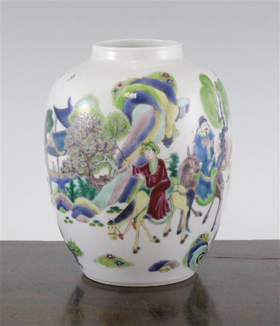 A Chinese famille rose ovoid jar 173931