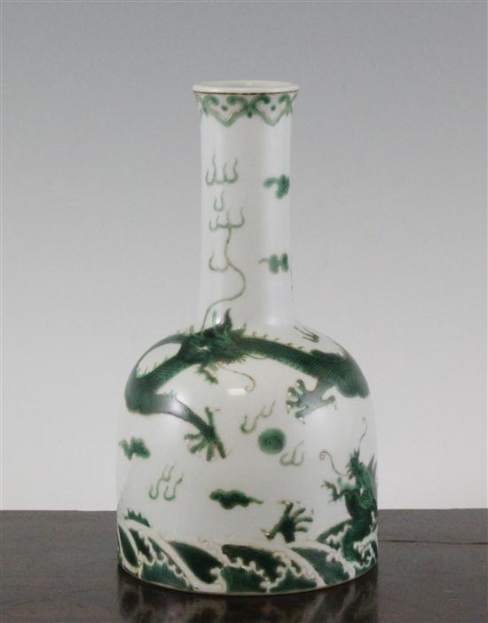 A Chinese green enamelled dragon  17392a