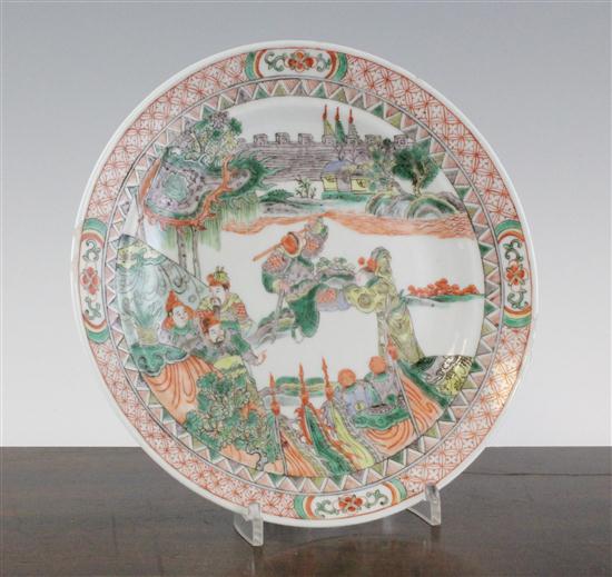 A Chinese famille verte plate Kangxi 173934