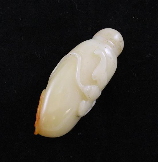 A Chinese yellow jade snuff bottle 17394d