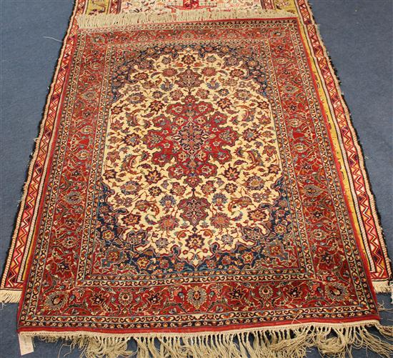 A Persian silk rug with field of 173983