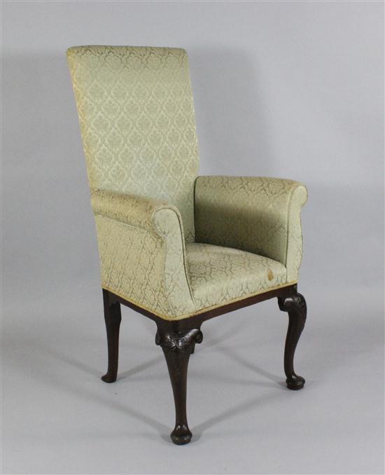 A George II carved mahogany armchair 173991