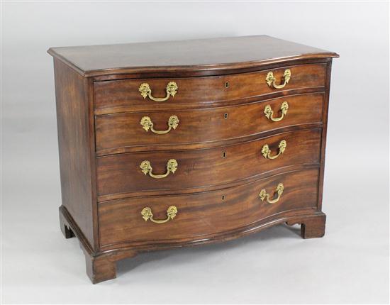 A George III mahogany serpentine 173996