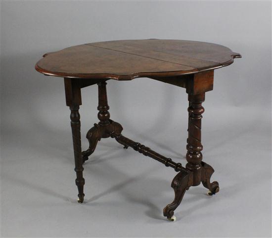 A Victorian burr walnut Sutherland 1739c4