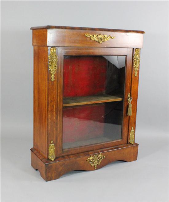 A Victorian inlaid walnut pier 1739be