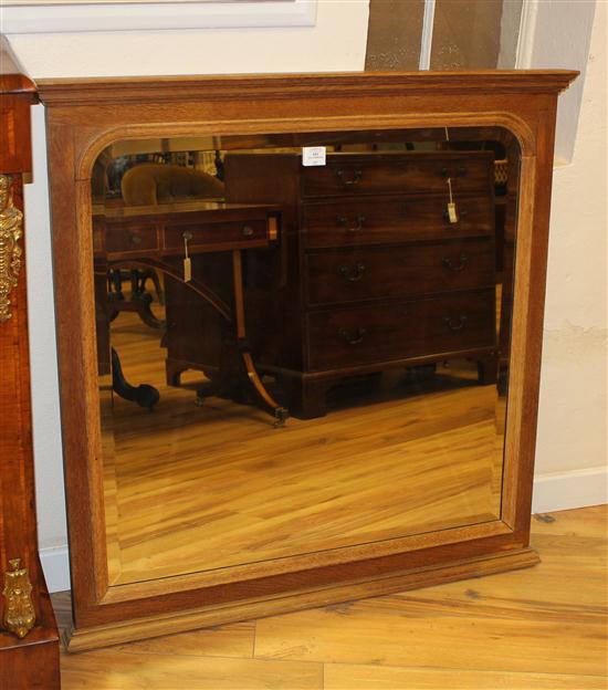 An Edwardian oak overmantel with 1739dd