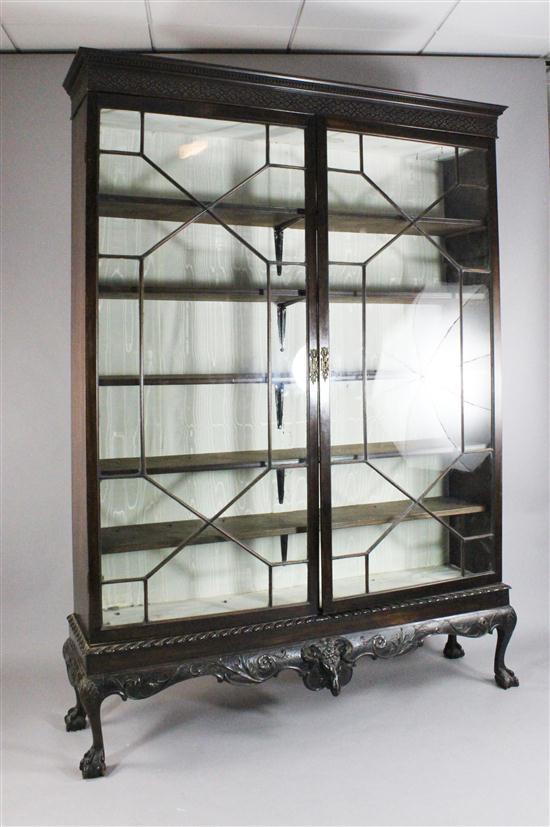 An Edwardian mahogany display cabinet