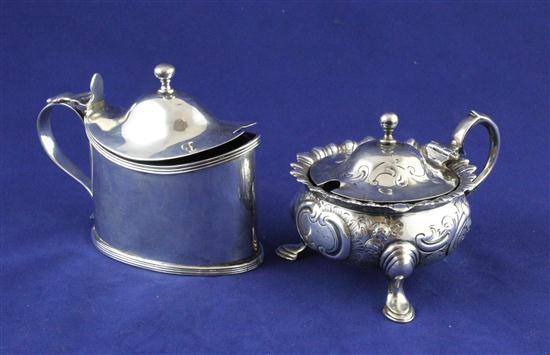 A George III silver oval mustard 1739f9
