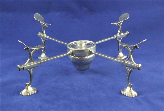 A George III silver dish cross 173a1e