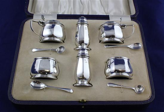 A cased George V six piece silver 173a29